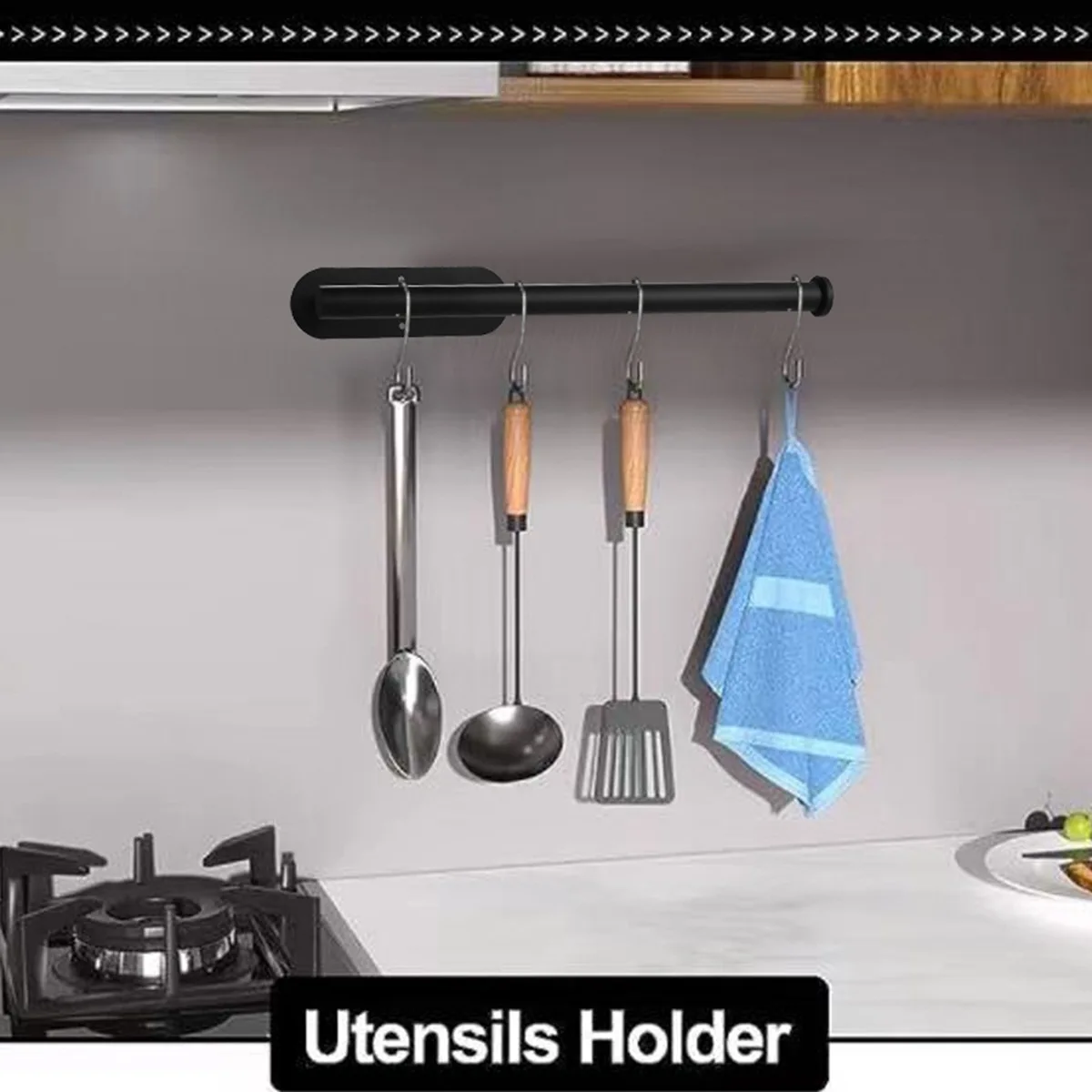 Wall Self Adhesive Paper Holder Under Cabinet Stainless Steel Roll Tissue Hanger Organizer Paper Kitchen Toilet Towel Rack