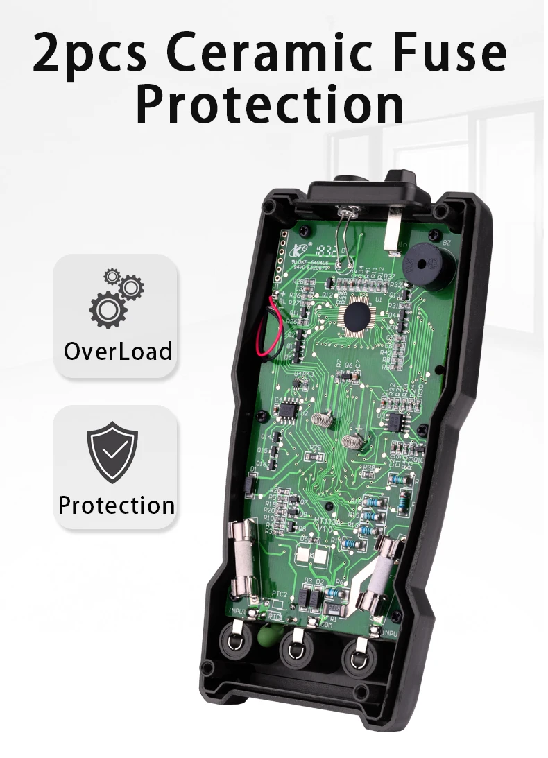 HABOTEST Digital Multimeters DC Amp Ohm HT113 Battery Tester 1.5V 9V Portable AC Voltmeter 2000 Counts High Precision