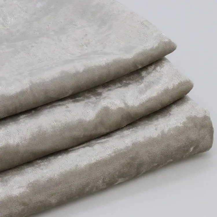 Занавеска из 100% полиэстера Hometextile для дивана дробленого бархата ткань обивки блестящий ледяной дробленый бархат