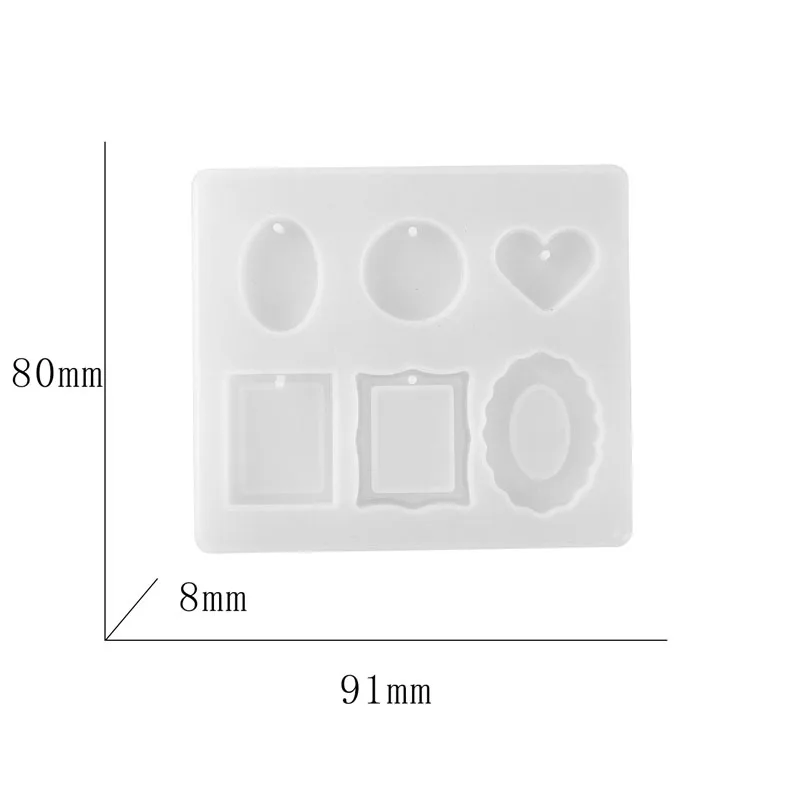 Silicone Molds for Epoxy Jewelry  DIY Resin Casting for Pendant Earrings Necklace Keychains