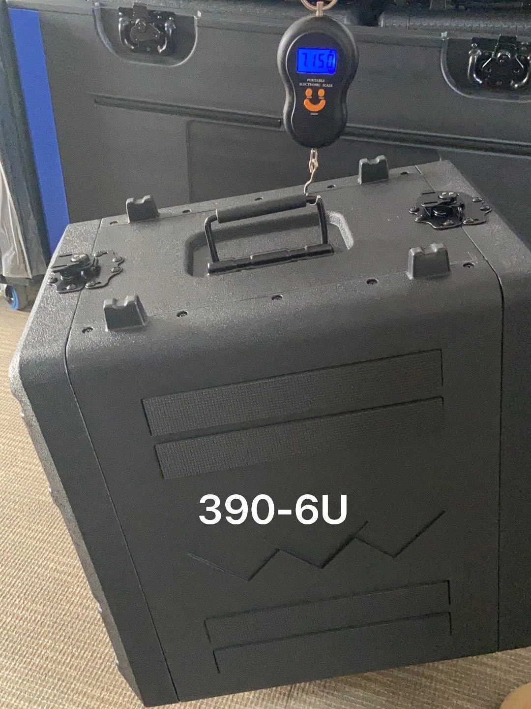 XYY New PE Plastic Flight Case 390 Deep Wireless Microphone Cabinet Case 2U 3U 4U 6U
