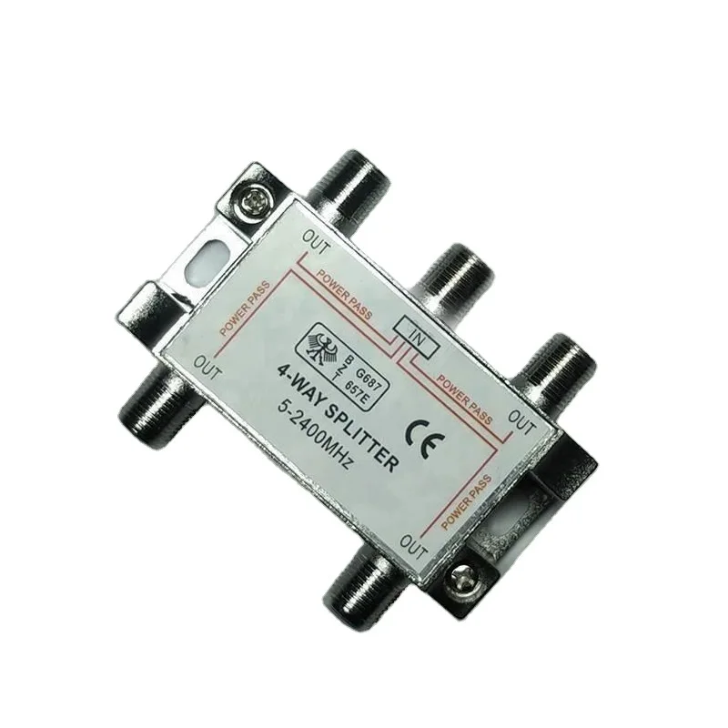 more popular 4 Way Satellite Splitter 5-2400mhz 1 Input And 2 Output