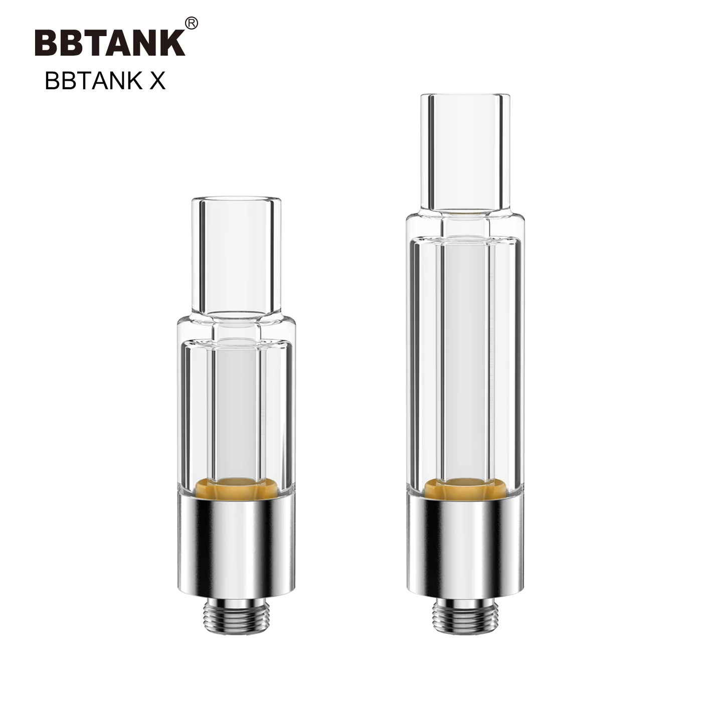 
Lead free all glass vape cartridge 1ml bbtank X 510 thread vape cartridges glass tube cbd oil vaporizer for delta 8 cbd oil 
