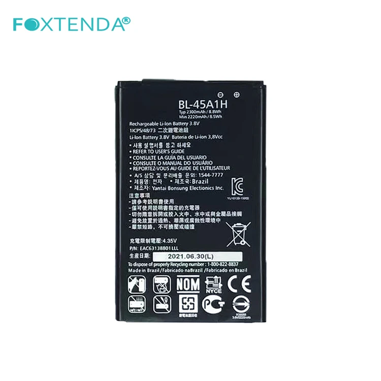 Factory outlet original lithium Cellphone battery BL-45A1H 2300mAh 3.8V rechargeable digital batteries for LG K10 F670 LTE Q10