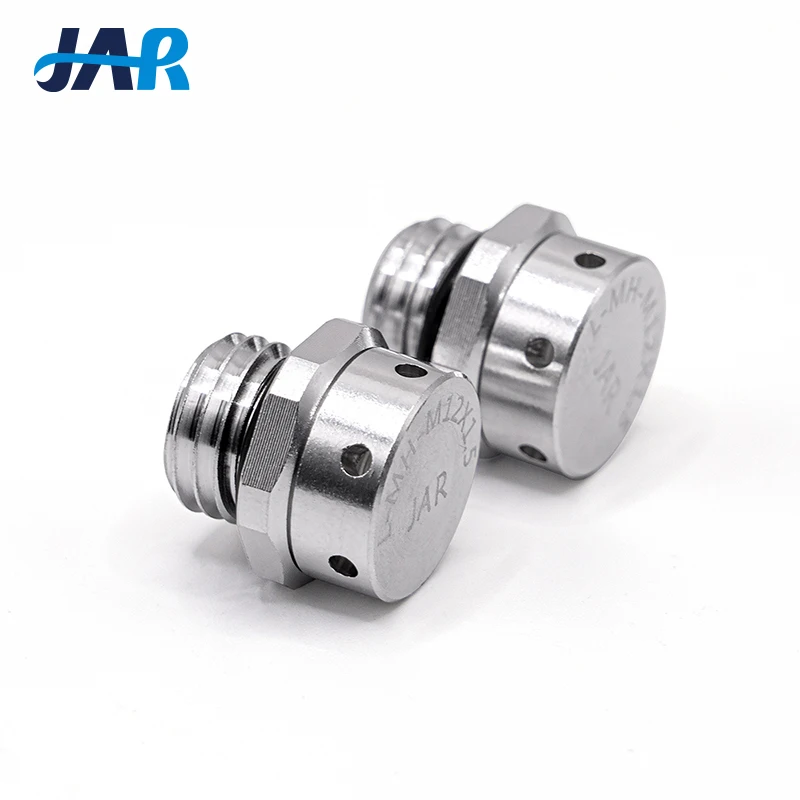 JAR Factory Price Screw-in Socket Aluminium Brass Breathable Air Vent Plug