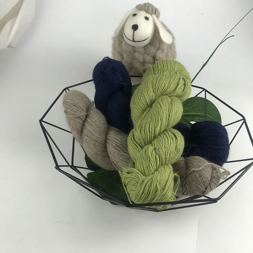  Lotus Yarn оптовая продажа ручное вязание Высококачественная Смешанная кашемировая пряжа цветная для