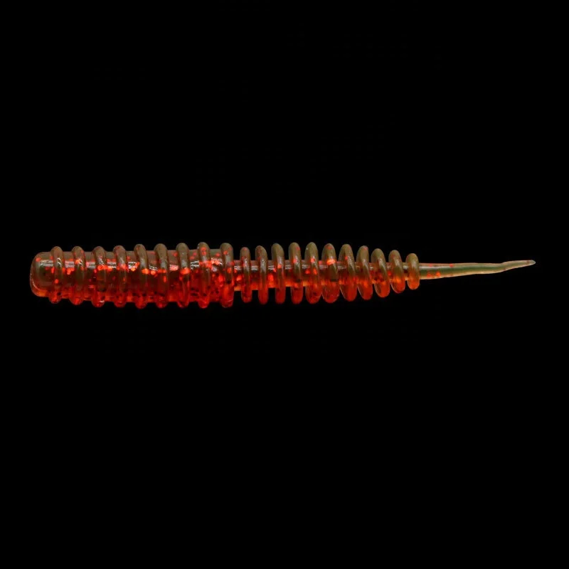 SEASKY 6cm 1.3g Needle Tail Ribbed Body Soft Plastic Bait Rig Freshwater Fishing Worm Lure