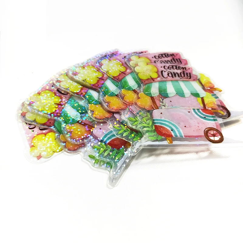 Kawaii принтер для резки блеск ламинат наклейка пользовательский клей радуга голографическая пленка ноутбука