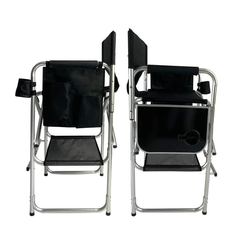Telescopic Portable Foldable Aluminum Comfortable Artist Adjustable High Sitting Makeup Studio Chairs For Professionals