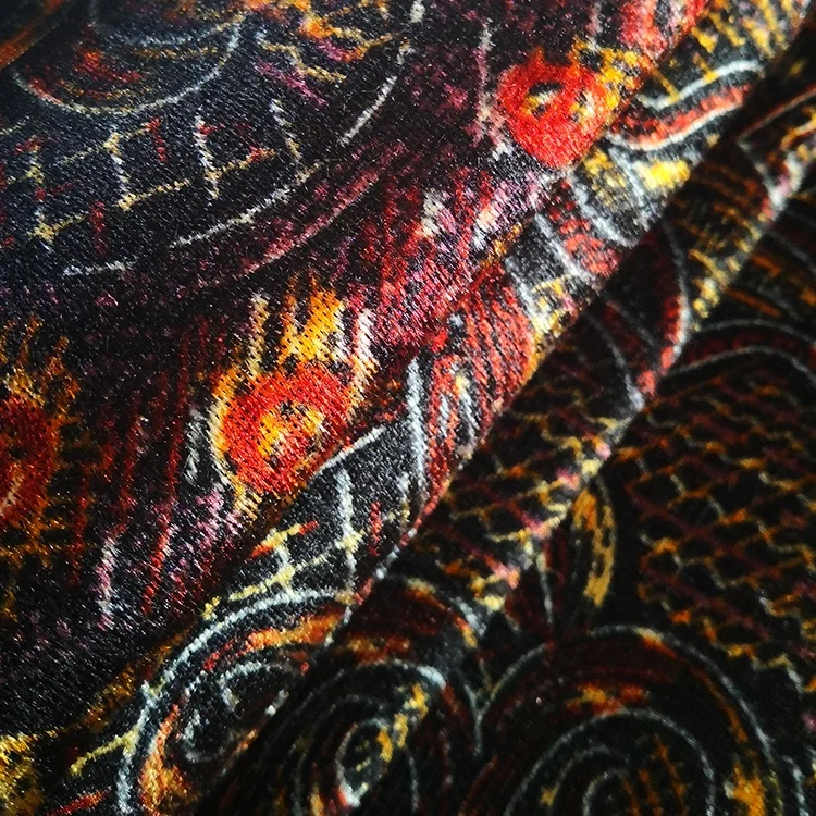 Factory price micro 100% Polyester knitted velvet african fabric warp for curtain