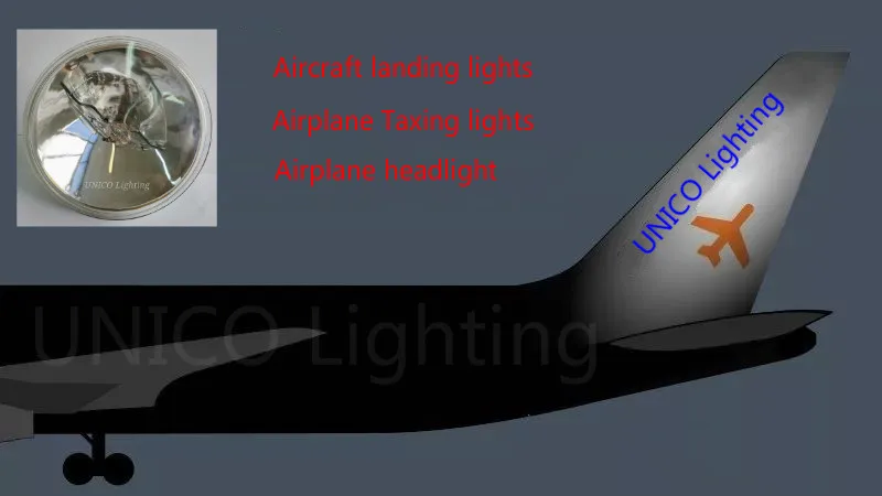 Aircraft light PAR64 sealed beam Lamp Q4554X 450W