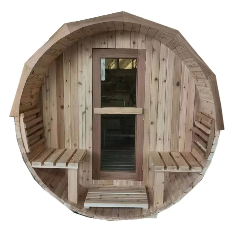 wooden barrel sauna hemlock wood large barrel outdoor sauna luxury canadian cedar traditional steam sauna room