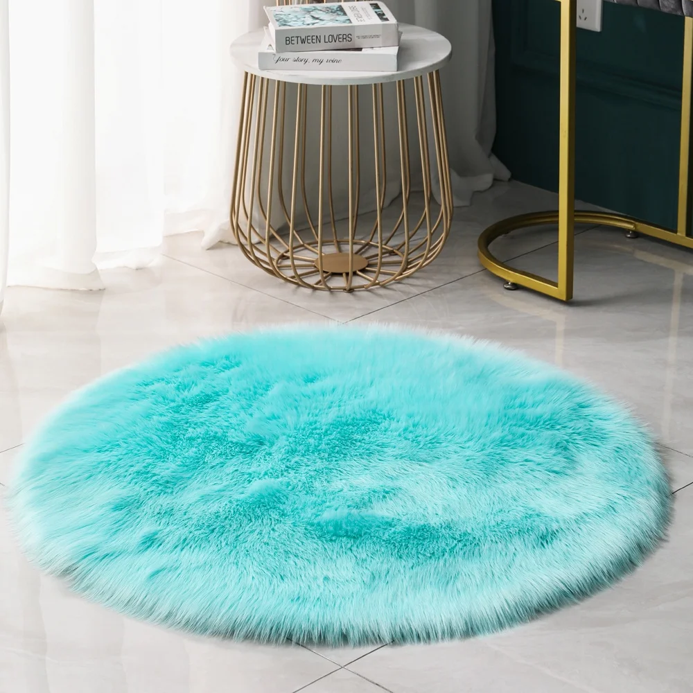Fluffy mats floor carpet rugs living room bedroom area rug fluffy rugs plush shaggy faux fur carpet for wedding