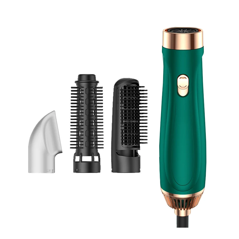 Latest Design 3 In 1 One Step Hair Dryer With Comb Salon Household Professional Rotating Curling Iron