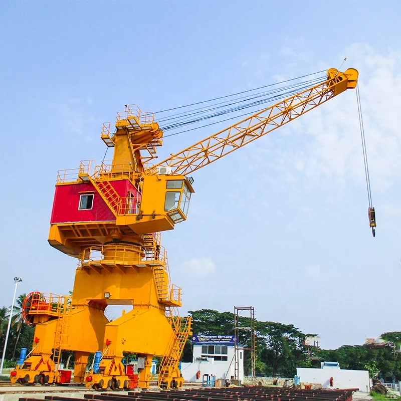 20ton 40 Ton Port Jib Cranes Luffing Single Jib Portal Crane
