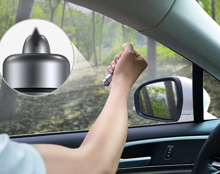 
High performance car charger window breaker with seatbelt cutter and hammer 