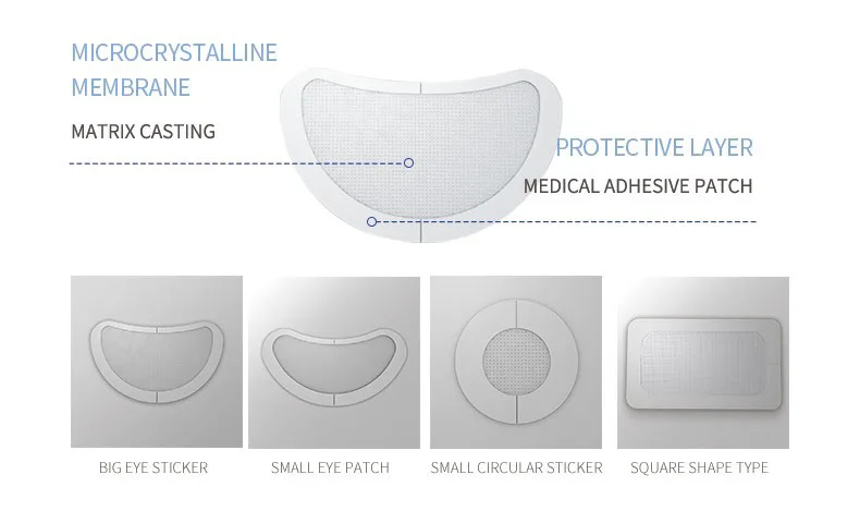 Anti-wrinkle remove dark circles microneedling eye patch acne micro needle eye mask nano microneedles eye patches