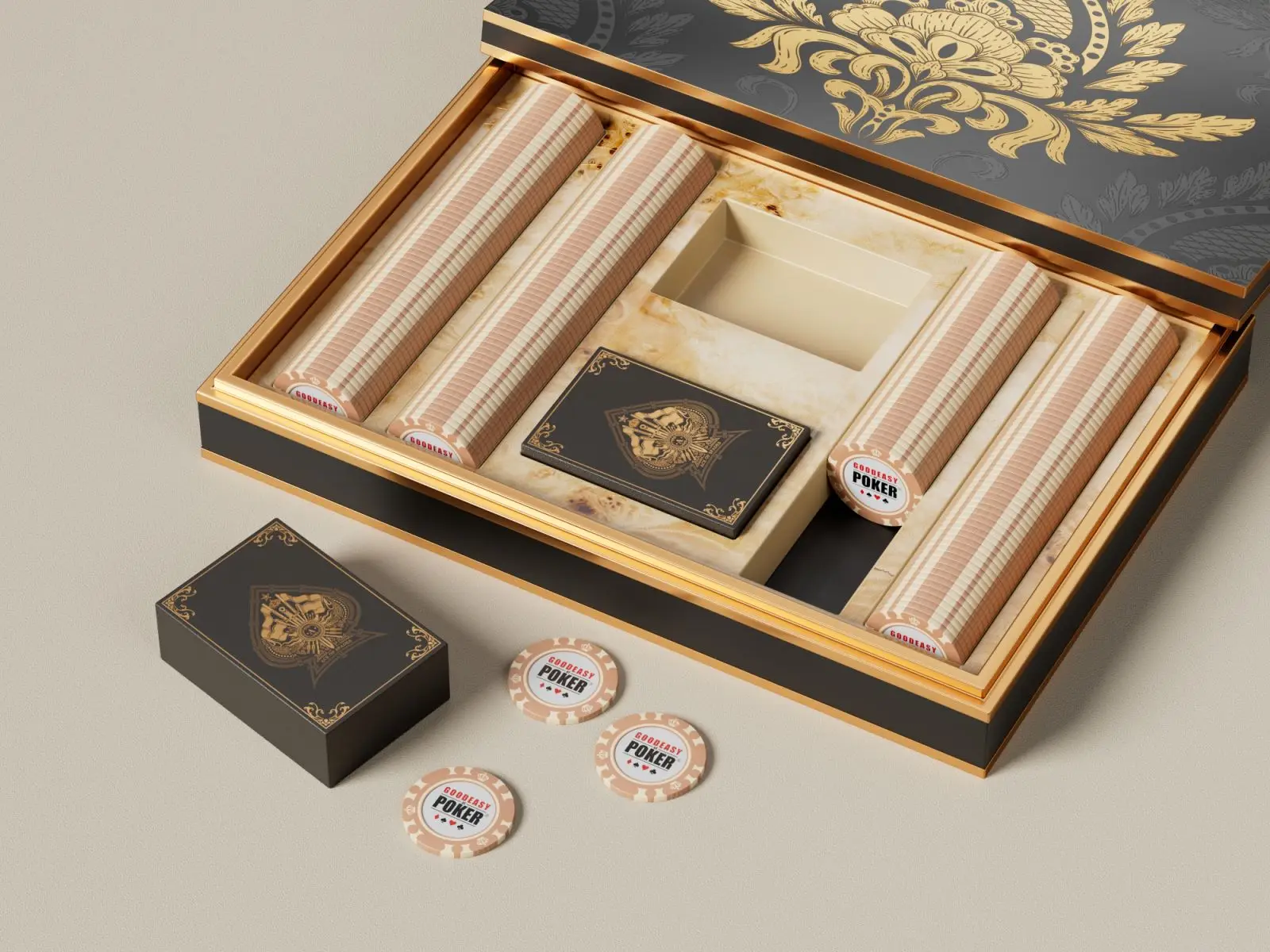 Playing Card Wood Box Wholesale Gold Playing Cards Wooden Box Plastic Playing Cards Rew Wood Box High Quality Poker Storage