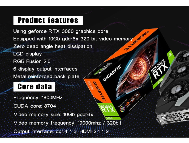 New Listing RTX 30 Series Graphics Cards Original GIGABYTE MSI RTX 3090 GAMING X TRIO 24G Graphics Card