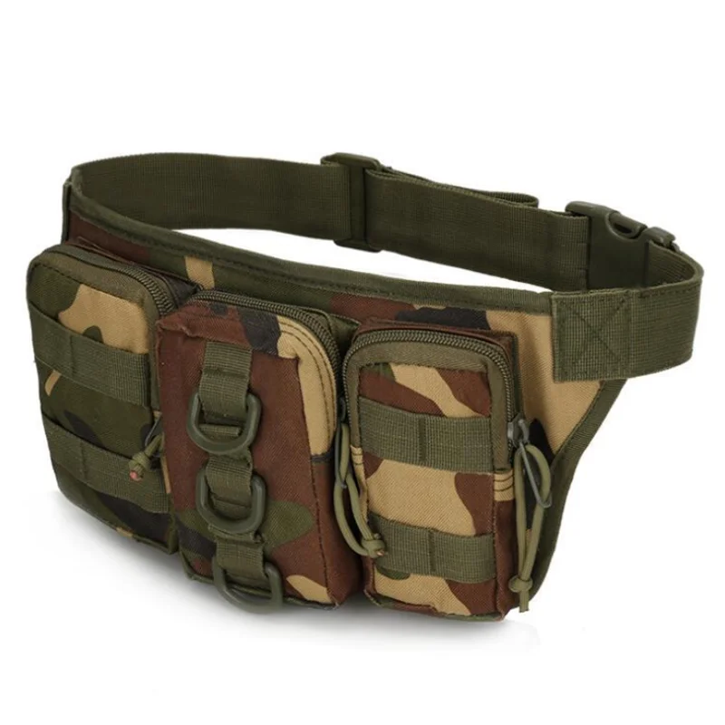 Men Camouflage Sport Running Pack Custom Military Tactical Camping Hiking Fanny Pack Waist Bag