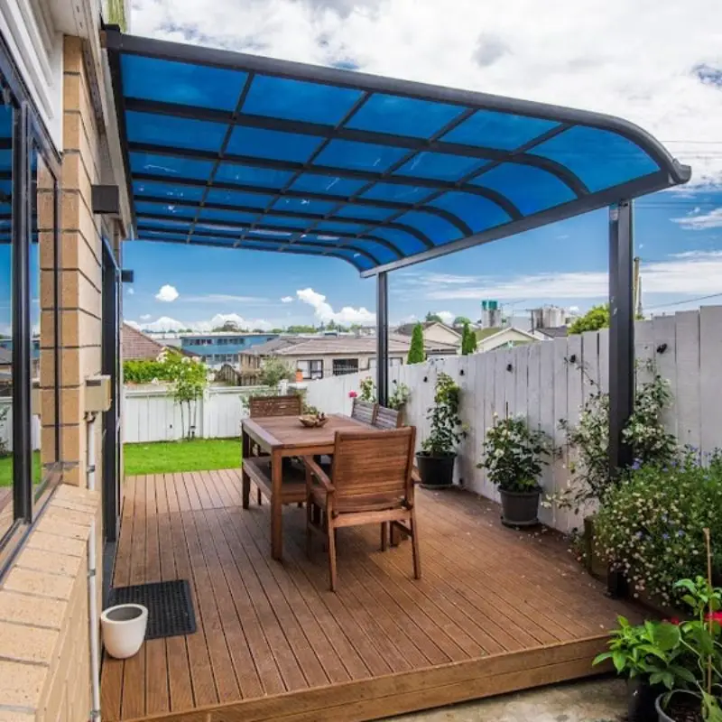 Garden Pergola Waterproof Polycarbonate Awning Canopy Outdoor Shade Aluminum Awnings