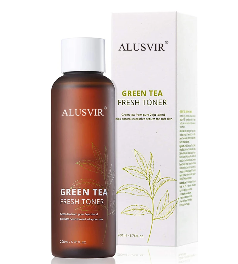 Natural Organic Nourishing Green Tea Hyaluronic Acid Deep Hydrating Moisturizing Private Label Face Toner For Sensitive Skin