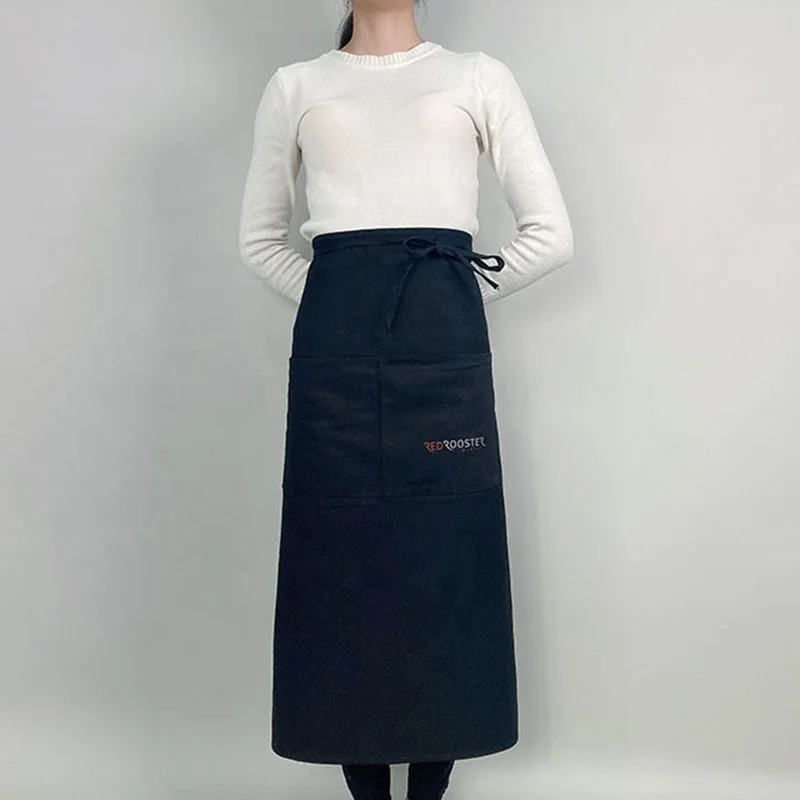 Wholesale Custom Cooking Disposable Aprons Kitchen Apron Canvas Cotton Chef Barber Apron