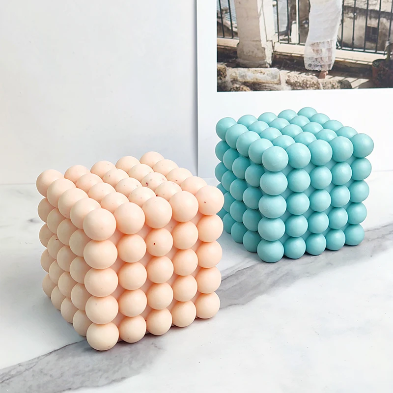 C119   New silicone mold for magic cube candle