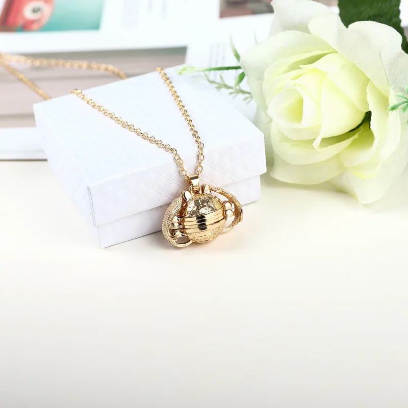 Personality Openable Pendant Multilayer Wing Photo Box Photo Ball Locket Necklace keychain Lockets For Photos Pendant Necklace