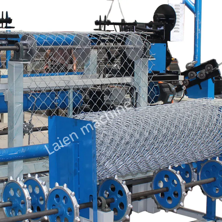 Laien Full Automatic Chain Link Fencing Net Making Machine/double Wire Mesh Chain Link Fence Weaving Machine Manufacturer