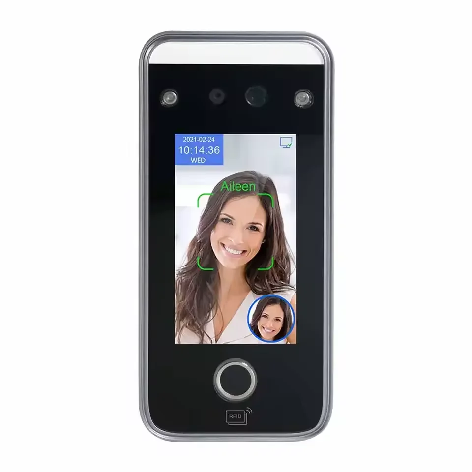 Cloud Wifi RFID Card Reader Face&Fingerprint Biometric Access Controller TCP/IP 4.3inch Screen
