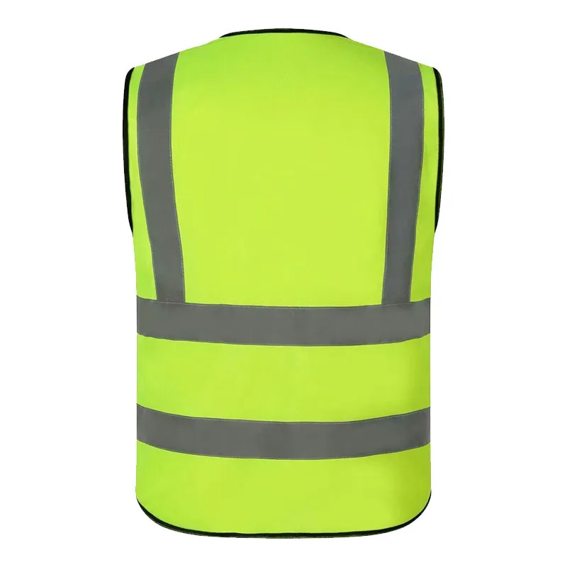 hi visibility road   construction reflective  vest reflective safety running reflective  safety vest workwear with pockets