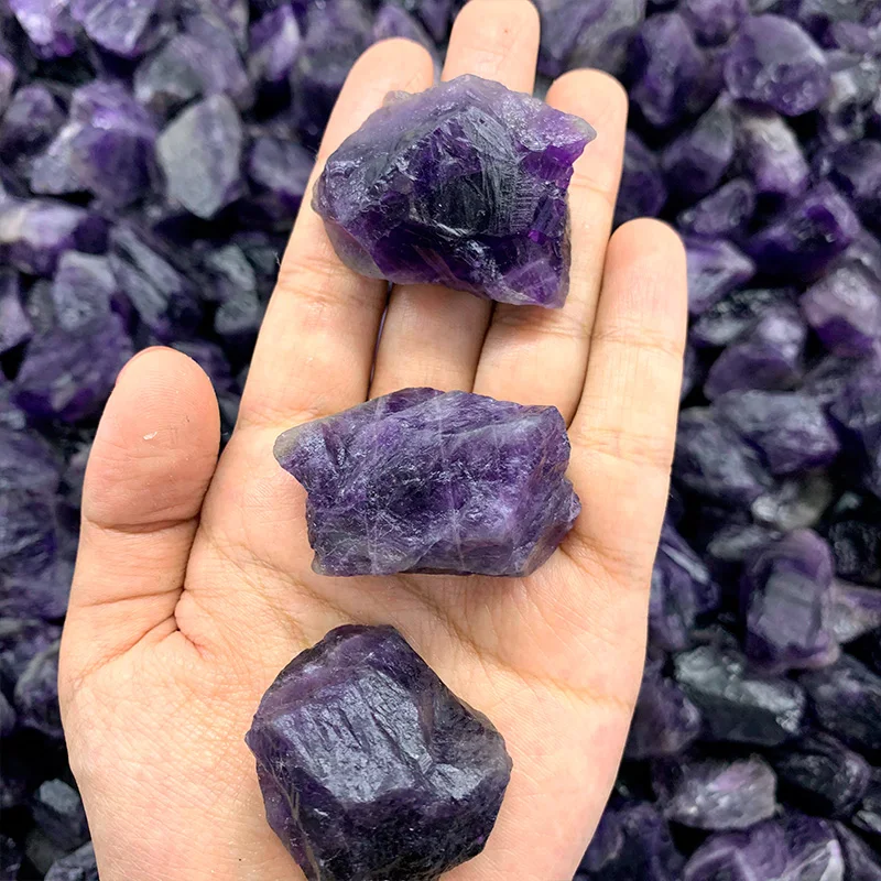 wholesale high quality natural crystal gravel  amethyst   rough amethyst for decoration