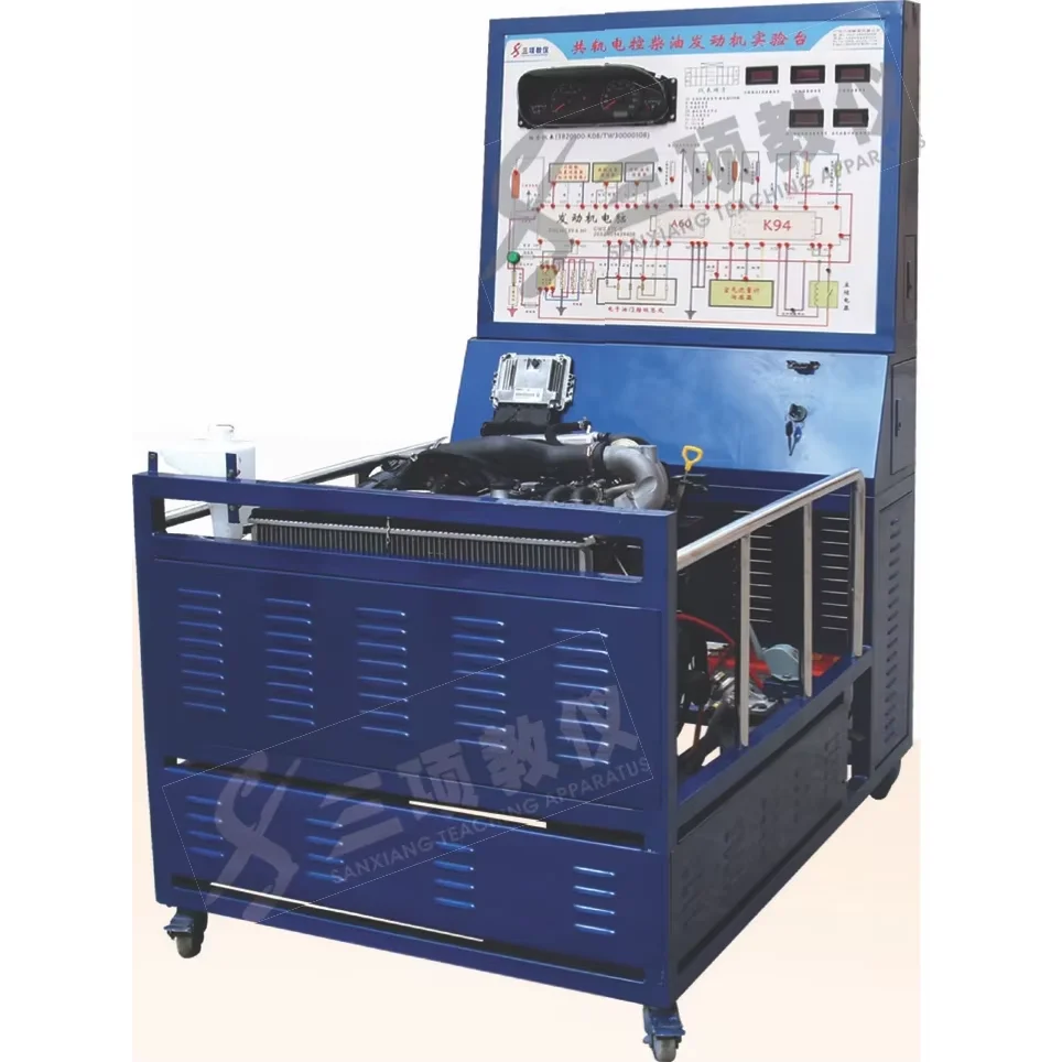 Automotive Equipment Trainer Common Rail Electric  Controlled Diesel Engine Test Bench for Vocational Students Training