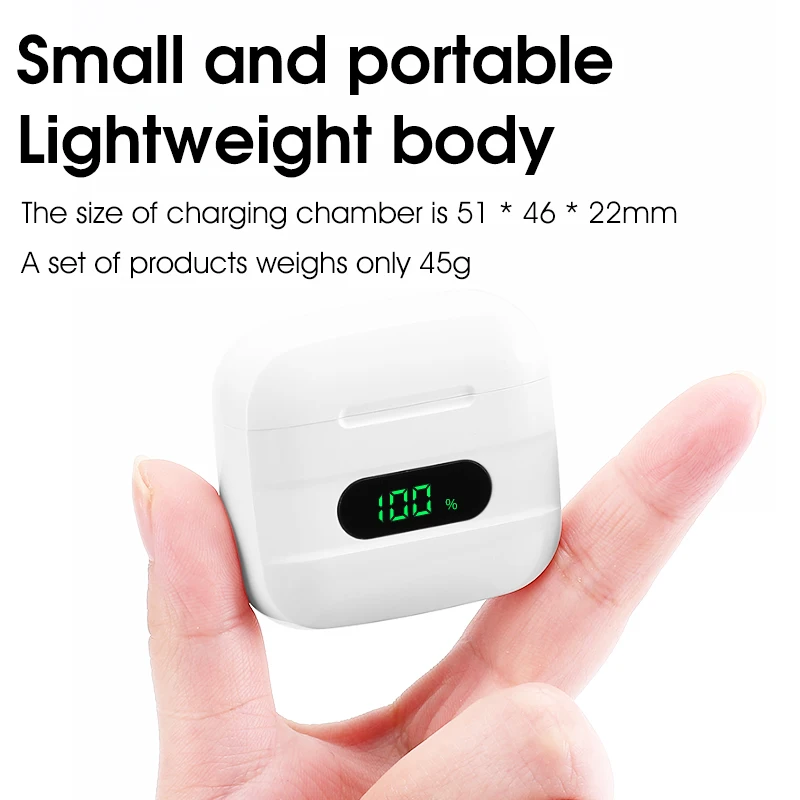 
2020 New Product Amazon Hot sale earphone Sports waterproof A7S TWS charging case wireless headphone wireless earbud 