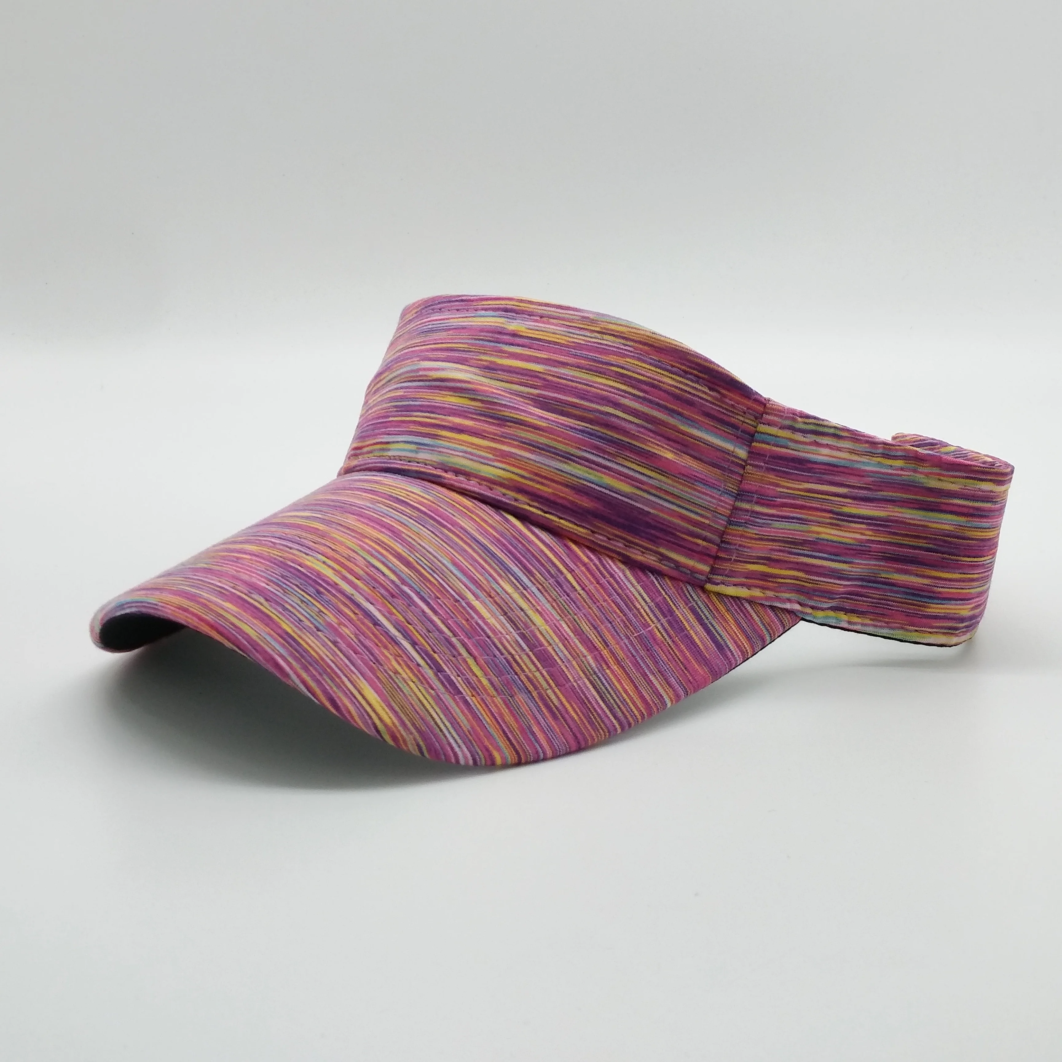 Wholesale 2019 Customized Brown Leopard Print Pvc Plastic Transparent Cap UV Protection Sun Visor Hat