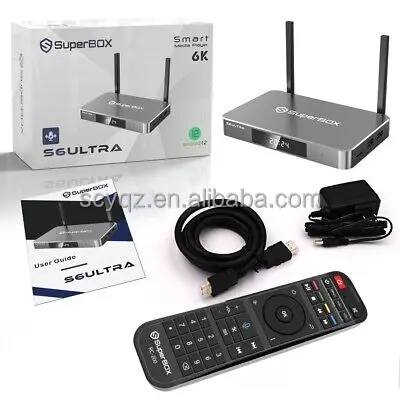 SuperBox S6 MAX Android 12 0 Bluetooth Голосовая команда Smart TV Box 6k ультра Функция сдвига времени