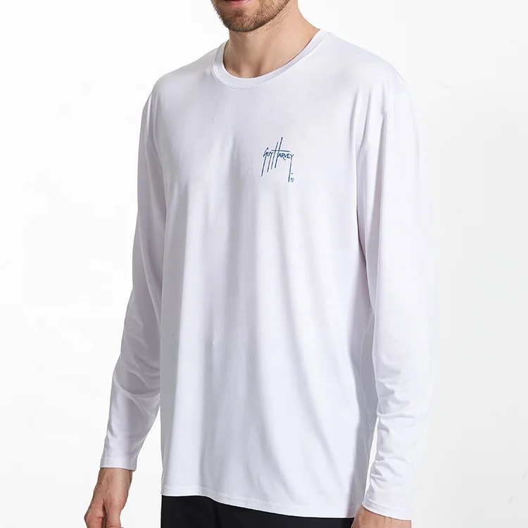 Мужская футболка с длинным рукавом на открытом воздухе сублимации футболка на заказ для рыбалки, футболка