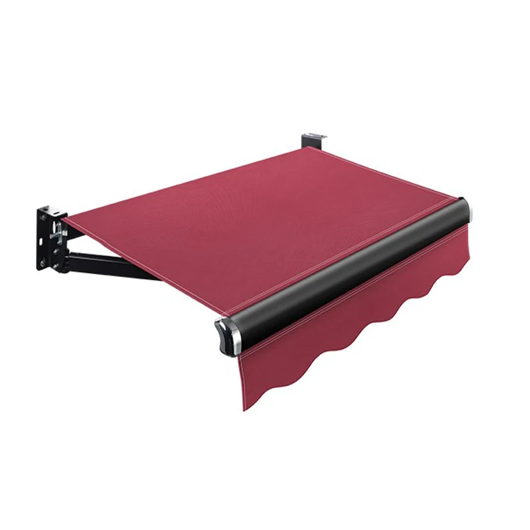 Aluminum folding arm awning motorized retractable awnings full cassette awning