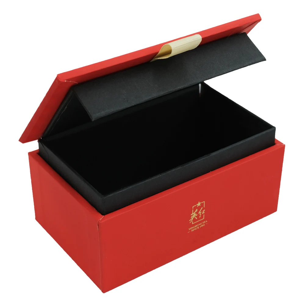 Luxury paper paper black tea box gift empty packaging cardboard drink tea bag organizer storage box