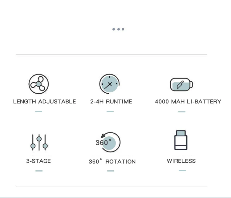 Small Electric Table Fan Rechargeable