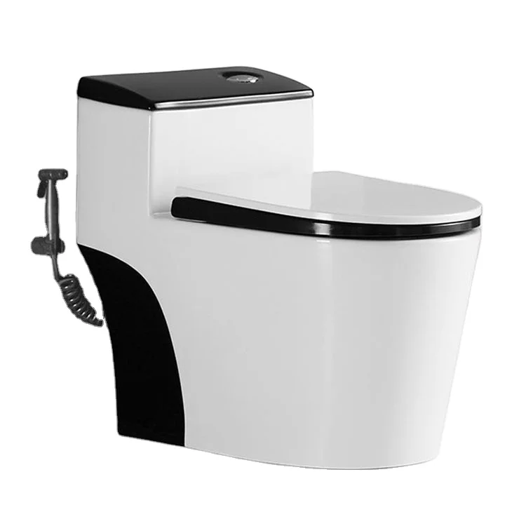 Factory Direct Sales Bathroom WC White Ceramic  Washdown Toilets One Piece Colored Smart Toilet Bowl