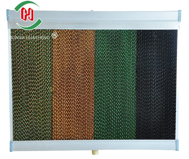 Высокоэффективная 7090 коричневая целлюлозная сотовая испарительная охлаждающая подушка для теплицы