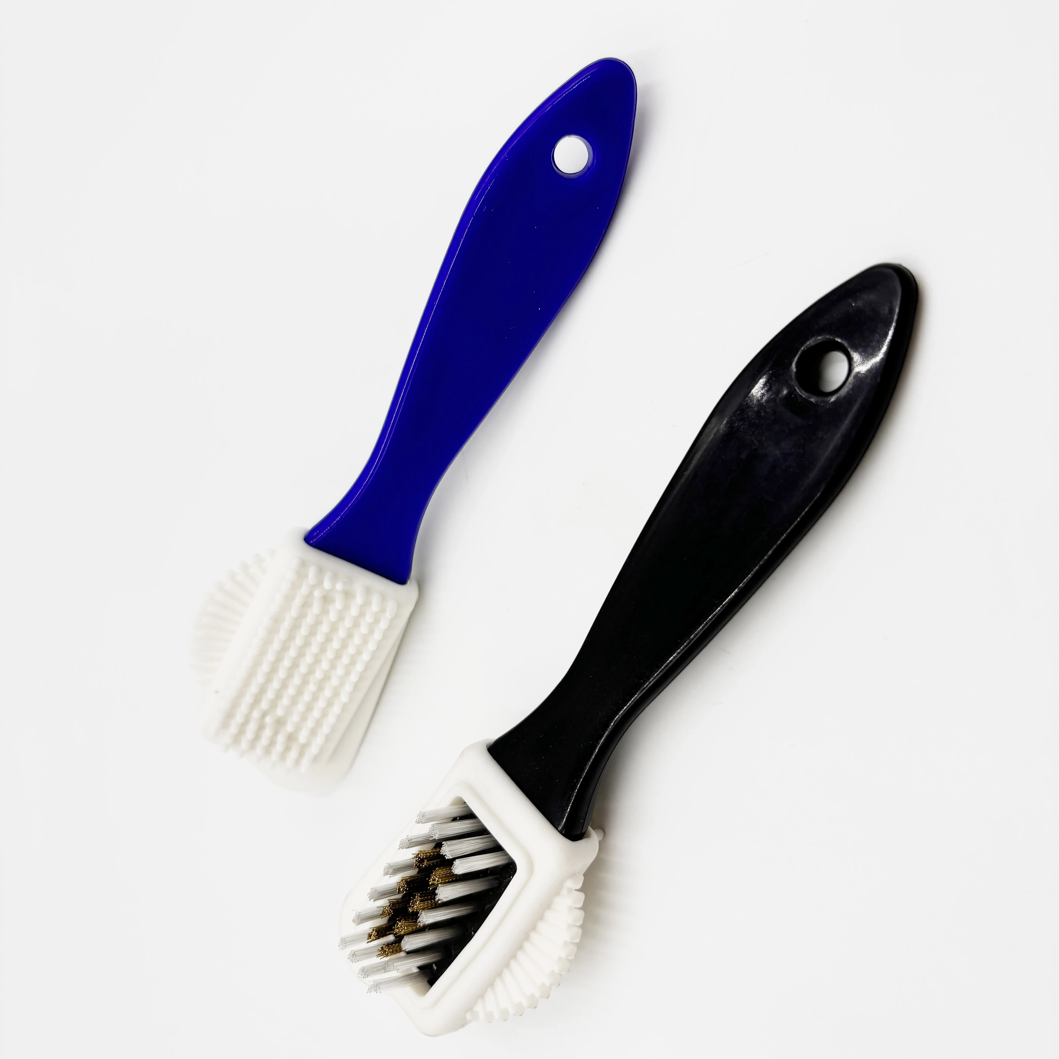 Factory Wholesale Custom Logo Three Sided Nubuck Suede Cleaner Brush Sneaker Shoe Cleaning Brush With Copper Wire