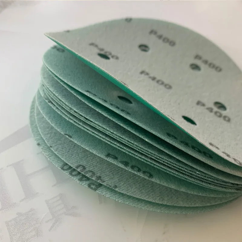 Hot Sales 6inch 150mm Round Aluminium Oxide Hook and Loop Sanding Disc Velcro Disc Sandpaper Disc for Wood Metals Multi Holes