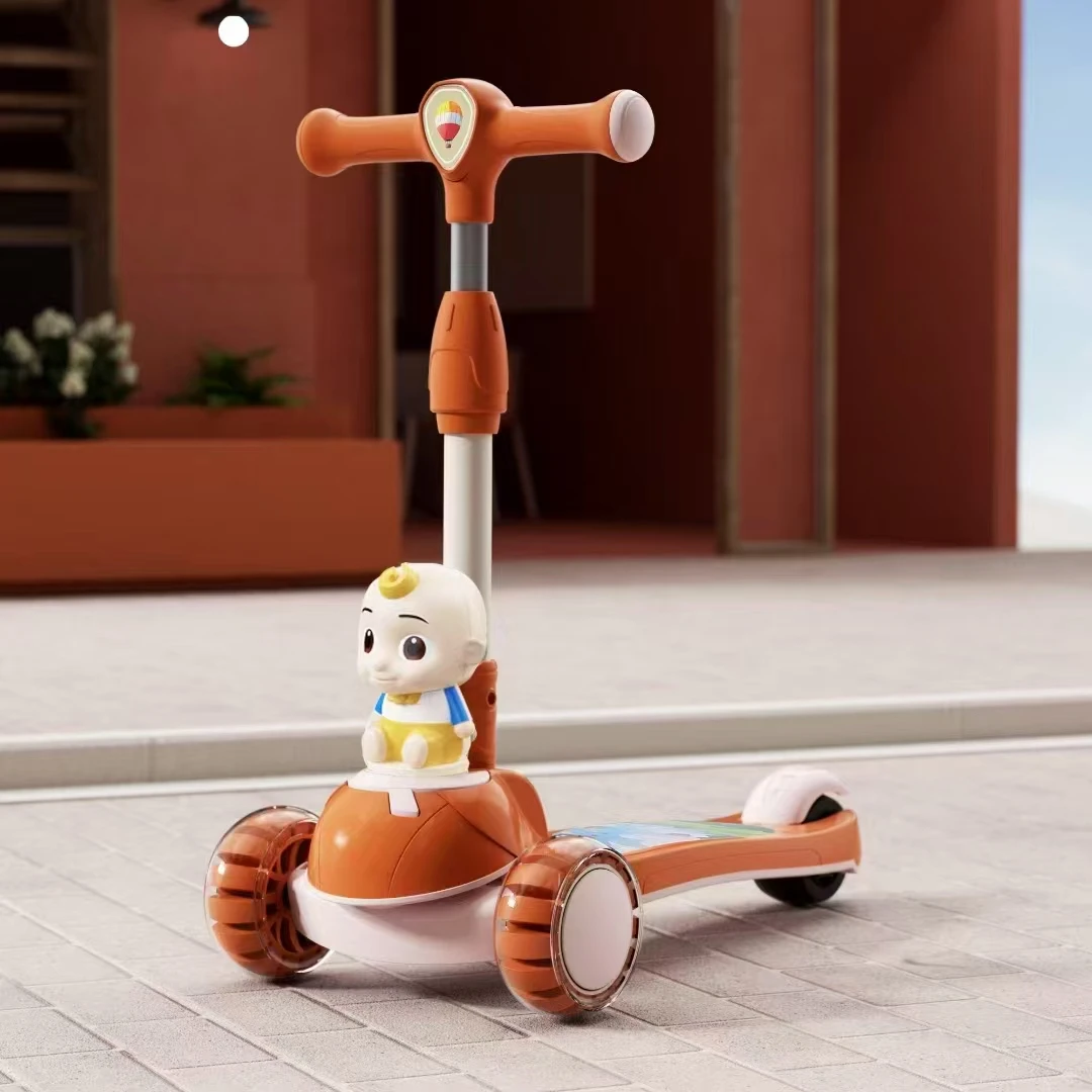 Guaranteed quality for children a simple and durable 3-wheeled scooter with high safety