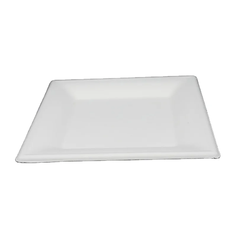 
Square Tableware Dinner Plates 100% Natural Eco-friendly Biodegradable Customized-size Sugarcane Bagasse Disposable 