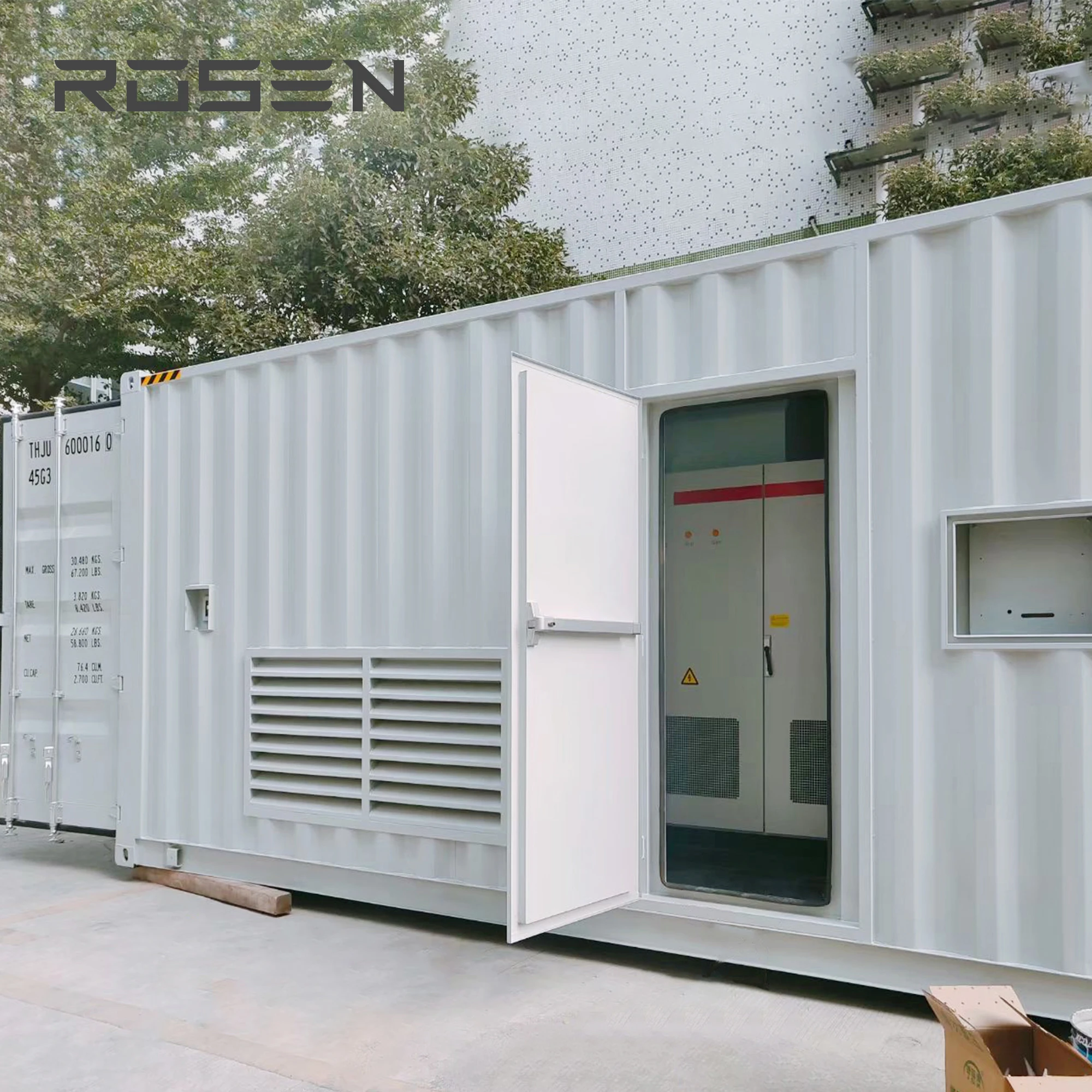 Commercial Solar Project 500KW with Lithium battery MWH BESS Container Generator backup 1MW ESS solar plant