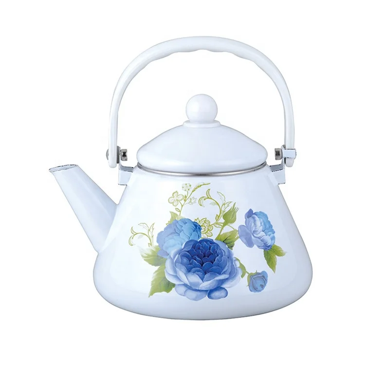 1.5L/ 2.0L/ 2.5L Fruit Flowers Tea Kettle Enamel Teapot Kettle And Teapot