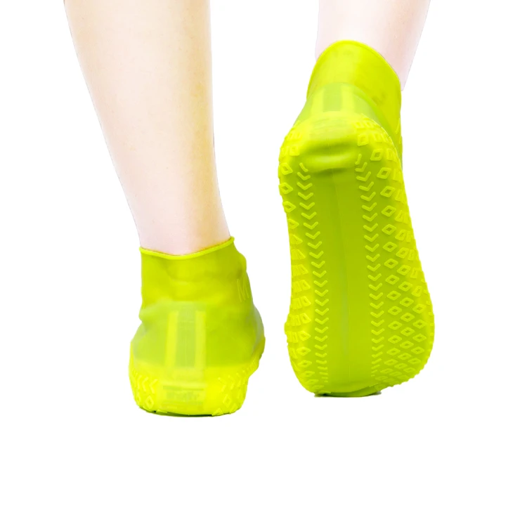 
Hot Sale Clear Rain Boot Anti Slip Rainy Reusable Waterproof Rubber Silicone Shoe 